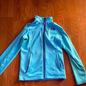 Light blue north face jacket